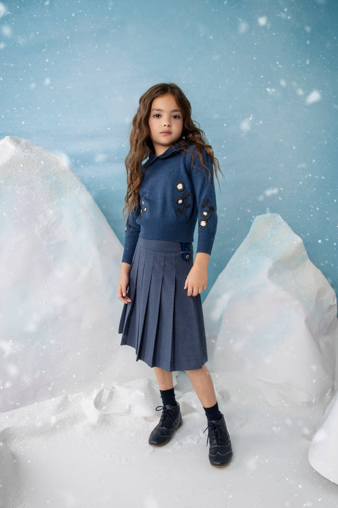 Noma Navy Knit Set